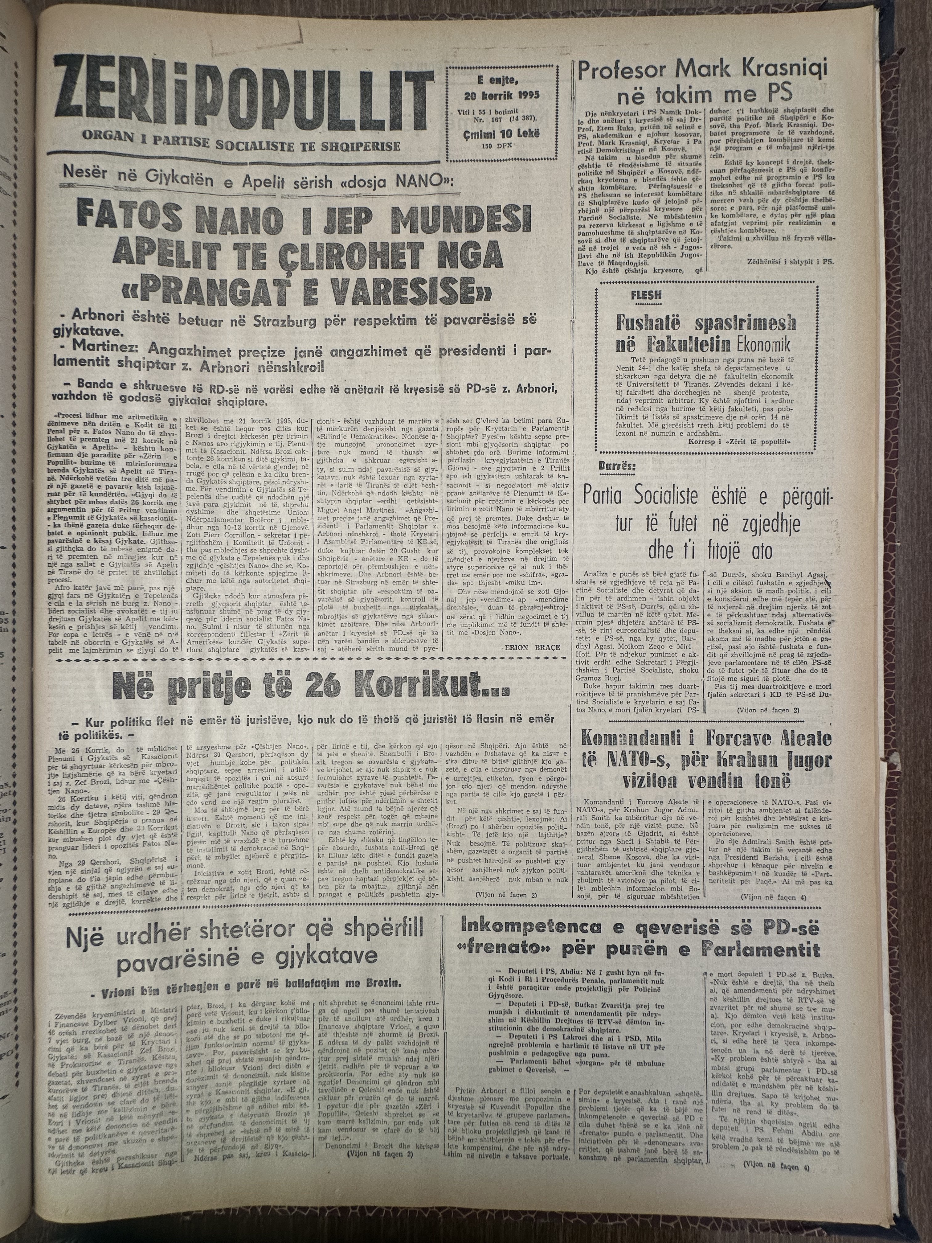 Zëri i Popullit 1995-07-20